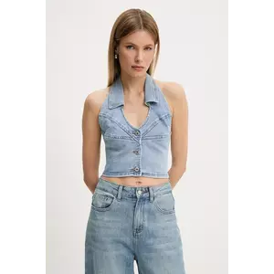 Answear Lab bluza subtire de blugi neted imagine