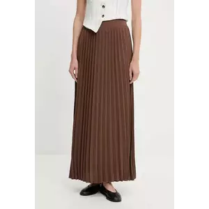Answear Lab fusta culoarea maro, maxi, evazati imagine
