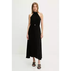 Answear Lab rochie culoarea negru, maxi, evazati imagine