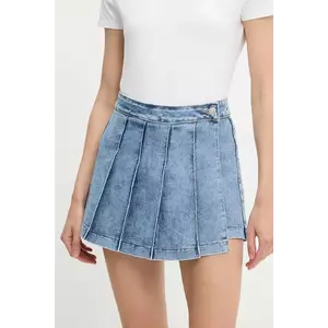 Answear Lab fustă și pantaloni denim neted, high waist imagine