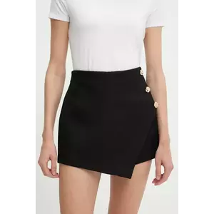 Answear Lab fustă pantaloni culoarea negru, neted, high waist imagine