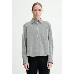 Marc O'Polo cămașă din bumbac culoarea negru, cu guler clasic, relaxed, M00081342021 imagine