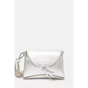 Gianni Chiarini poșetă de piele MARGOT culoarea argintiu, BS.11410.GTMET.NABCL imagine