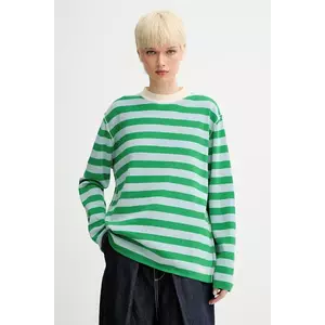 Sunnei pulover de bumbac culoarea verde, light, RTWXKNW015 imagine