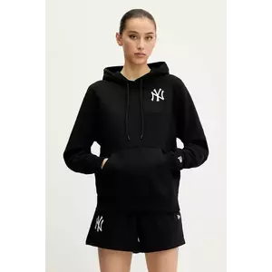 New Era bluză culoarea negru, cu glugă, cu imprimeu, 60564904 imagine