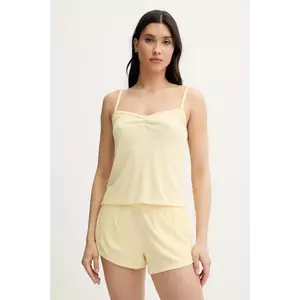 Hollister Co. maiou de pijama culoarea galben, KI346-5034 imagine