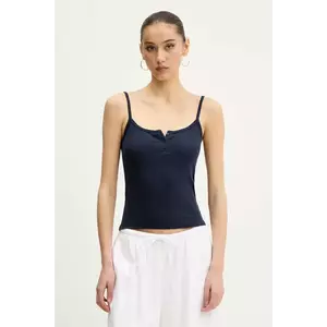 Hollister Co. top culoarea bleumarin, KI339-5082 imagine