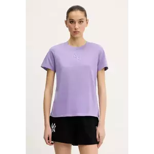 New Era tricou din bumbac culoarea violet, 60596472 imagine