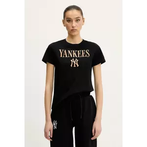 New Era tricou din bumbac culoarea negru, 60596571 imagine