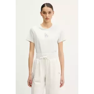 New Era tricou din bumbac culoarea gri, 60596478 imagine
