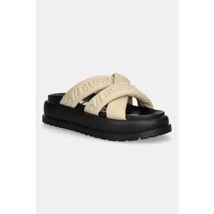 Buffalo papuci Palma Cross culoarea bej, cu platforma, 1602278-CRB imagine