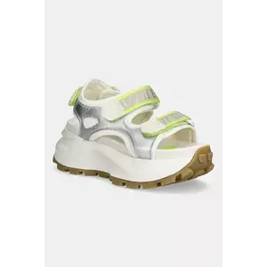 Buffalo sandale Manhatten Snd culoarea bej, cu platforma, 1602296-WHT imagine