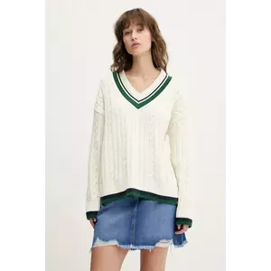Superdry pulover culoarea bej, călduros, W6110668A-71D imagine