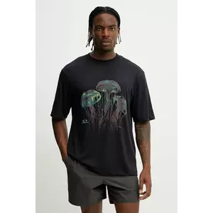 Oakley tricou JELLYFISH culoarea negru, cu imprimeu, FOA406854 imagine