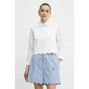 Patou cămașă din bumbac culoarea alb, cu guler clasic, regular, BL0380017 imagine