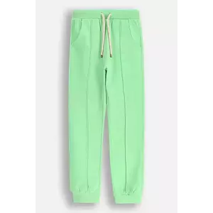 Coccodrillo pantaloni de trening culoarea verde, MAXITROPIC GIRL KIDS imagine