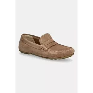 Gant mocasini din piele întoarsă Seabaya culoarea maro, cu toc plat, 30573932.G146 imagine