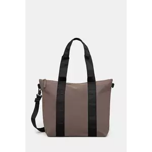 Rains geantă Tote Bag Mini W3 culoarea maro, 14160.110 imagine