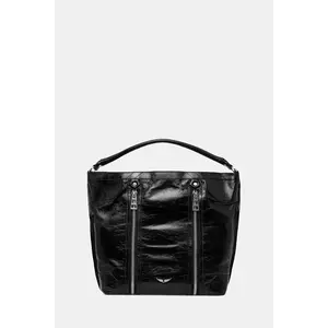 ZADIG&VOLTAIRE poșetă de piele culoarea negru, LWBA03843 imagine