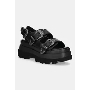 Buffalo sandale Jupiter Ari West culoarea negru, cu platforma, 1602261-BLK imagine