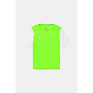 adidas Performance tricou copii culoarea verde, neted, GH1663 imagine