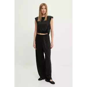 Answear Lab bluză și pantaloni femei, culoarea negru imagine