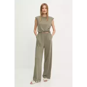 Answear Lab bluză și pantaloni femei, culoarea verde imagine