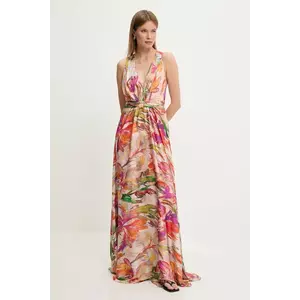 Answear Lab rochie culoarea portocaliu, maxi, evazati imagine