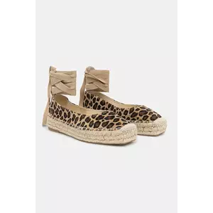 Answear Lab espadrile din piele intoarsa culoarea maro imagine