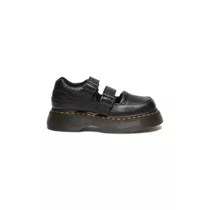 Dr. Martens pantofi de piele Buzz MJ Mary Jane femei, culoarea negru, cu platforma, DM41061001 imagine
