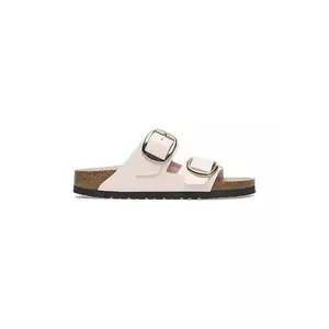 Birkenstock slapi de piele Arizona Big Buckle femei, culoarea roz, 1029352 imagine