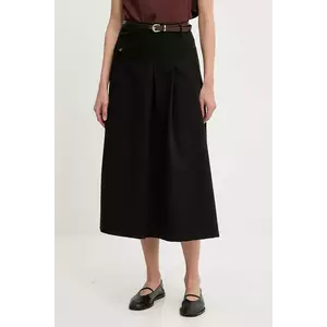 Answear Lab fusta culoarea negru, midi, evazati imagine