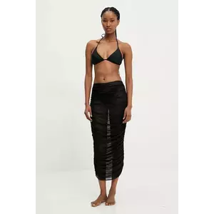 Answear Lab costum de baie din două piese și fustă culoarea negru, cupa usor rigidizata imagine
