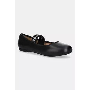 Love Moschino balerini de piele culoarea negru, JA11071G0MIE0000 imagine