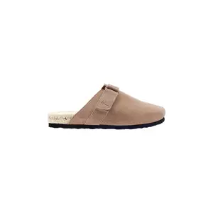 Manebi papuci din piele Hamptons Clog Mules femei, culoarea bej, W 1.9 B0 imagine