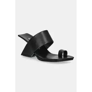 United Nude slapi de piele Loop Toe Hi femei, culoarea negru, cu toc drept, 1072201162 imagine