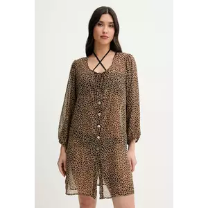 MICHAEL Michael Kors cămașă culoarea maro, regular, MM54791 imagine