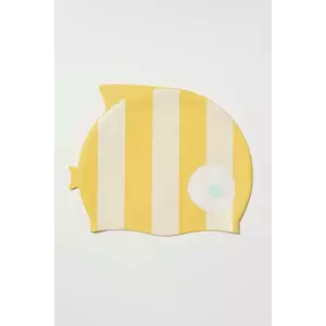 SunnyLife casca înot copii Finn the Fish culoarea galben imagine