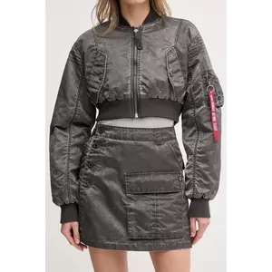 Alpha Industries fustă Vintage Mini Skirt culoarea gri, mini, drept, 156052 imagine