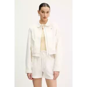 Tommy Jeans geacă culoarea bej, de tranzitie, DW0DW20403 imagine
