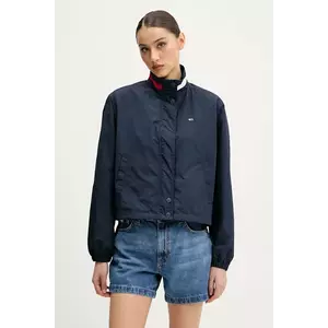 Tommy Jeans geacă culoarea bleumarin, de tranzitie, oversize, DW0DW20439 imagine