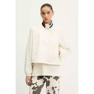 Tommy Jeans geacă culoarea bej, de tranzitie, oversize, DW0DW20439 imagine
