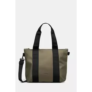 Rains geantă Tote Bag Micro W3 culoarea verde, 14180 imagine