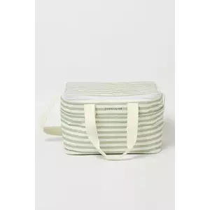 SunnyLife geantă termică La Palma Sage Stripe 18, 7 L culoarea verde imagine