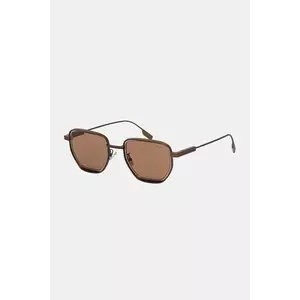 Zegna ochelari de soare culoarea maro, EZ0256_4938E imagine