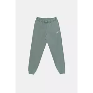 Puma pantaloni de trening pentru copii ESS 2 COLOR No. 1 Logo Sweatpants FL culoarea verde, uni, 685824 imagine