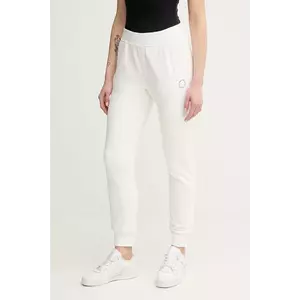 United Colors of Benetton pantaloni de trening culoarea alb, cu imprimeu, 31NB3F04E imagine