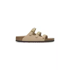 Birkenstock papuci din nubuc Florida HEX culoarea bej, 1029480 imagine