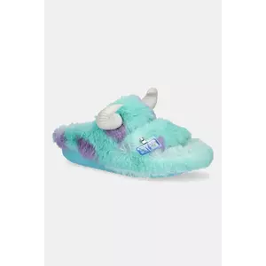 Crocs papuci Classic Monsters Sulley Cozzy Sandal culoarea turcoaz, 210877-90H imagine