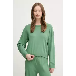 United Colors of Benetton pulover de bumbac culoarea verde, light, 1091D10D6 imagine